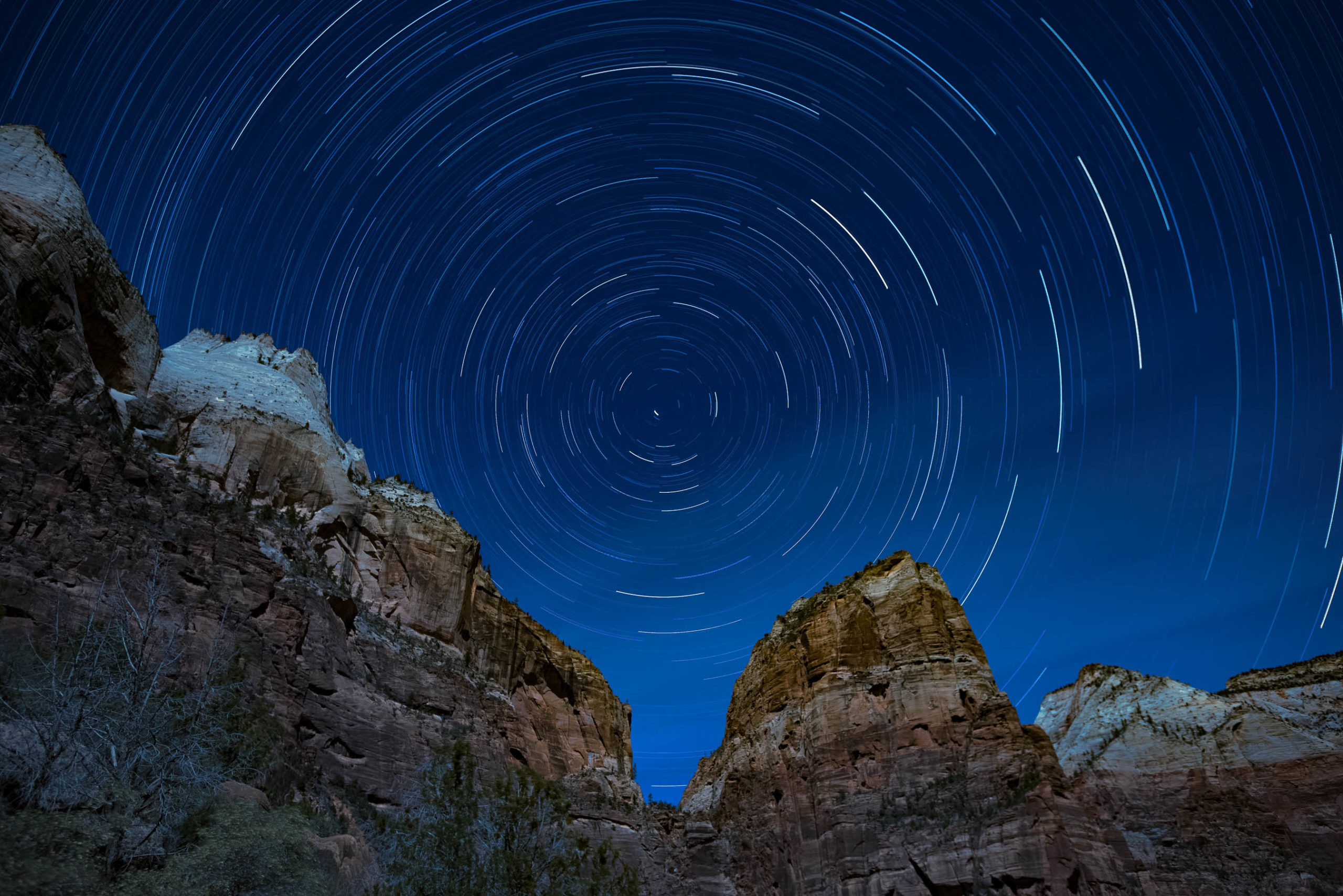 Star Trails at Angels Landing