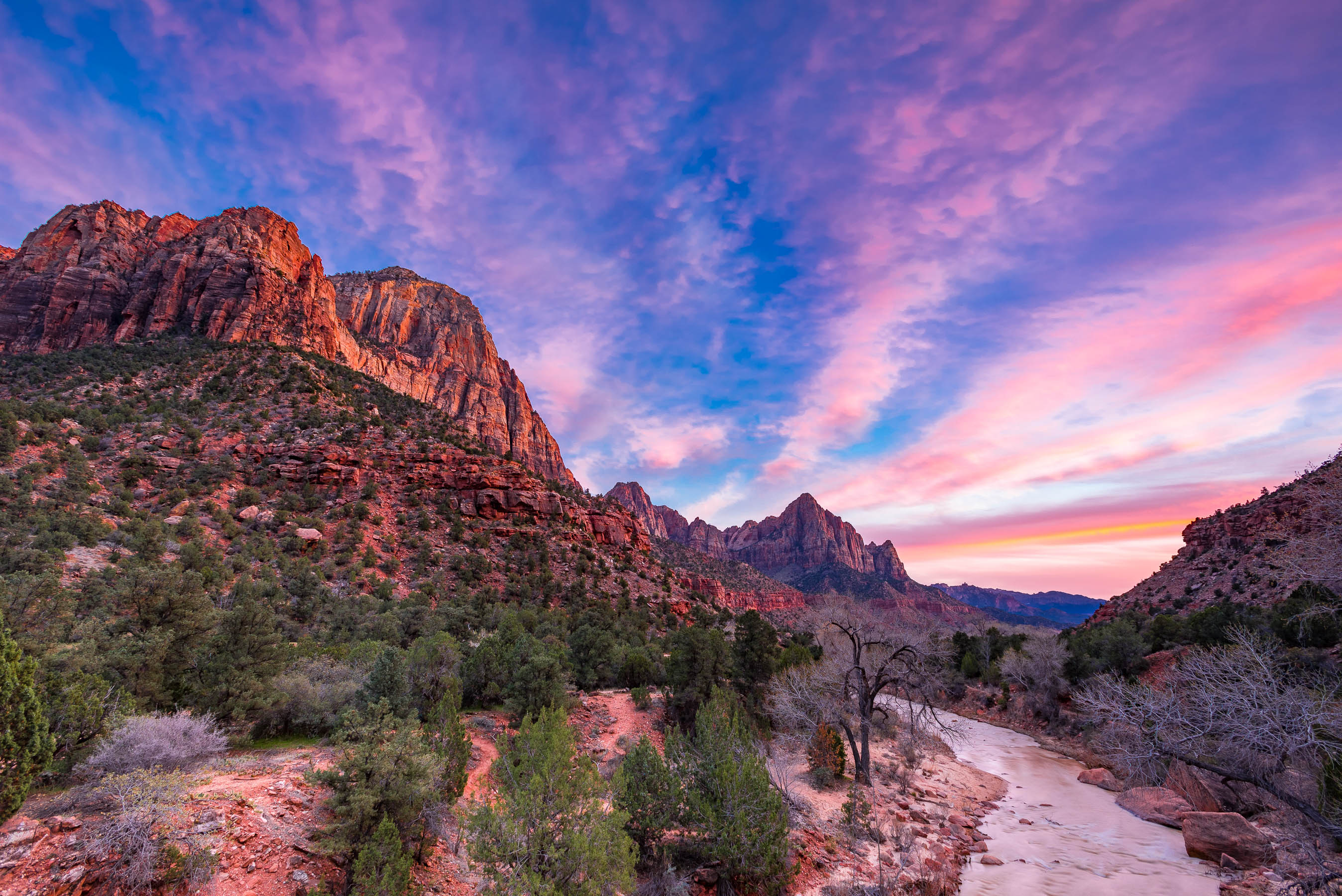 Sunset in Zion National Park
