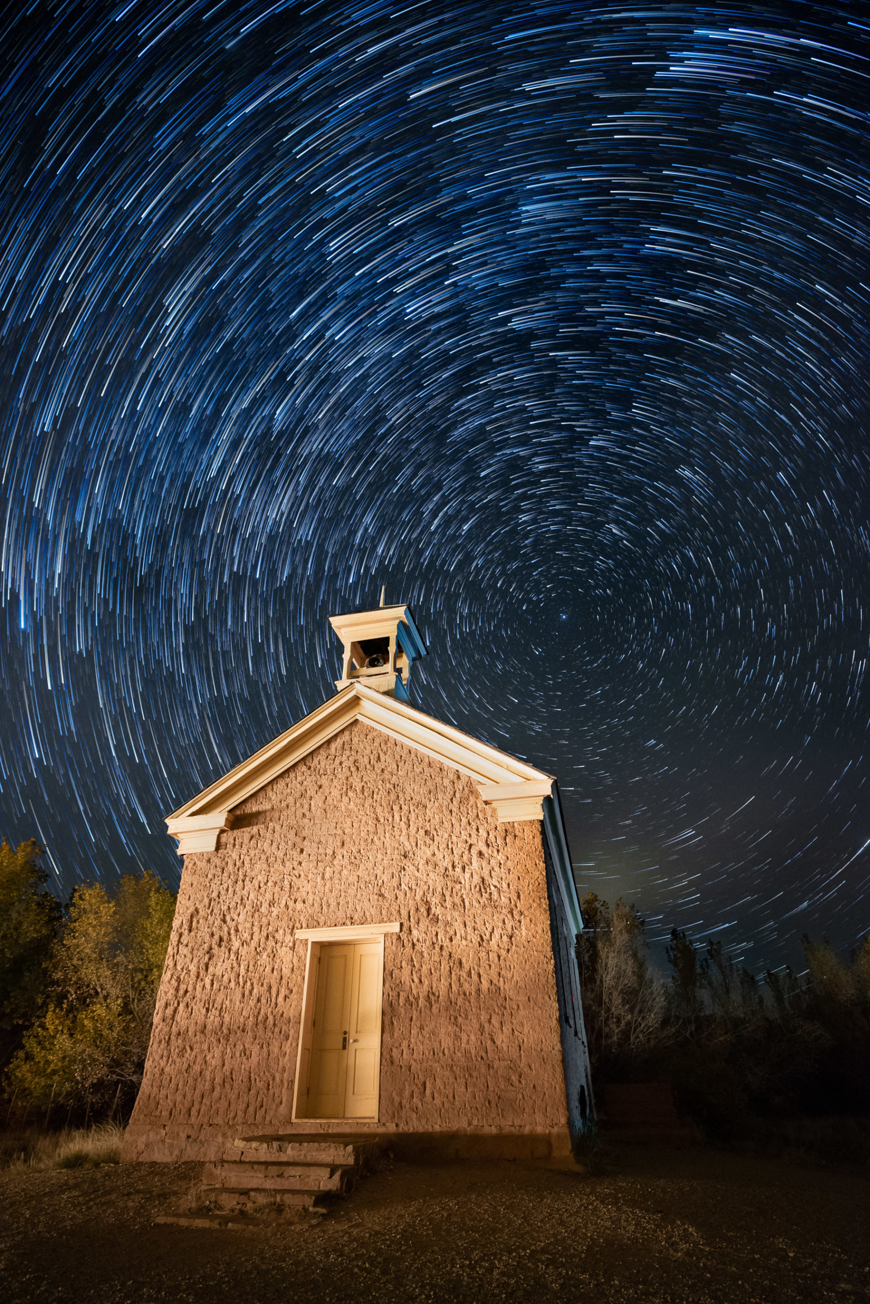 Star Trail at Grafton Church